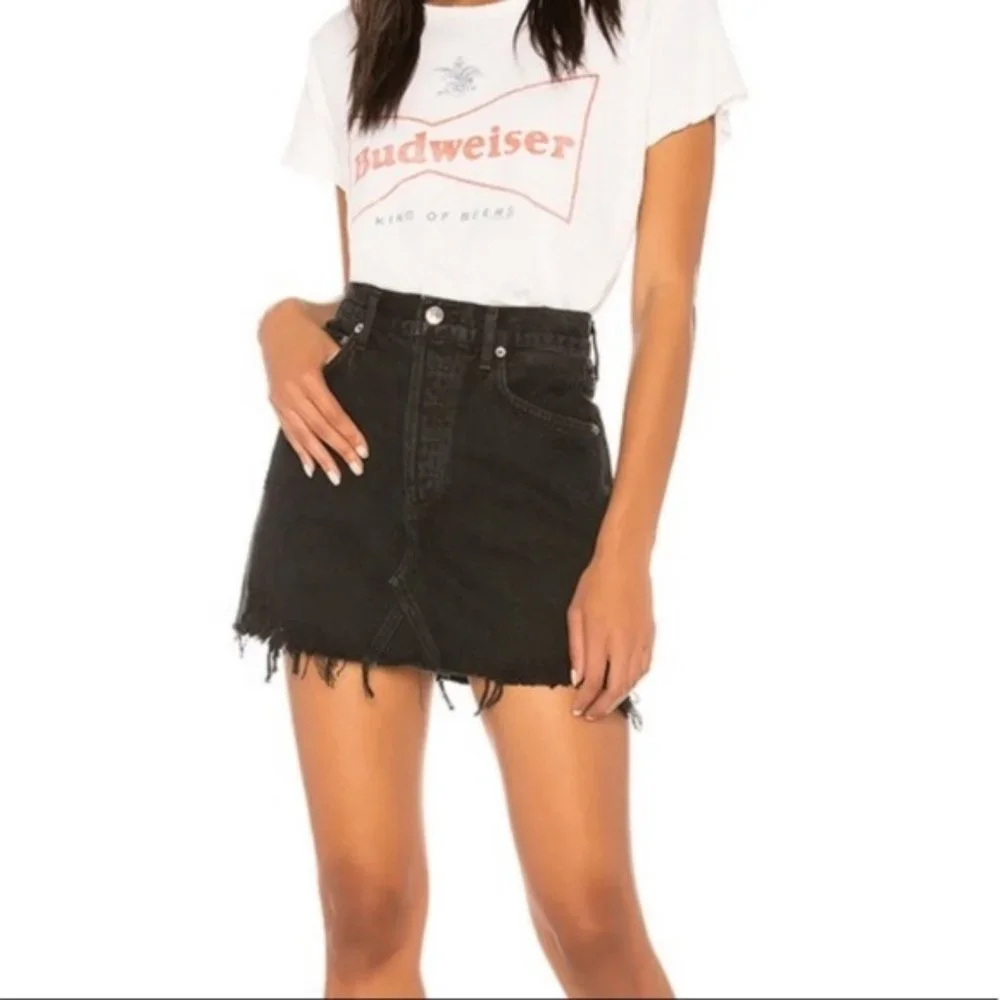 Agolde Quinn High Rise Denim Skirt Size 26